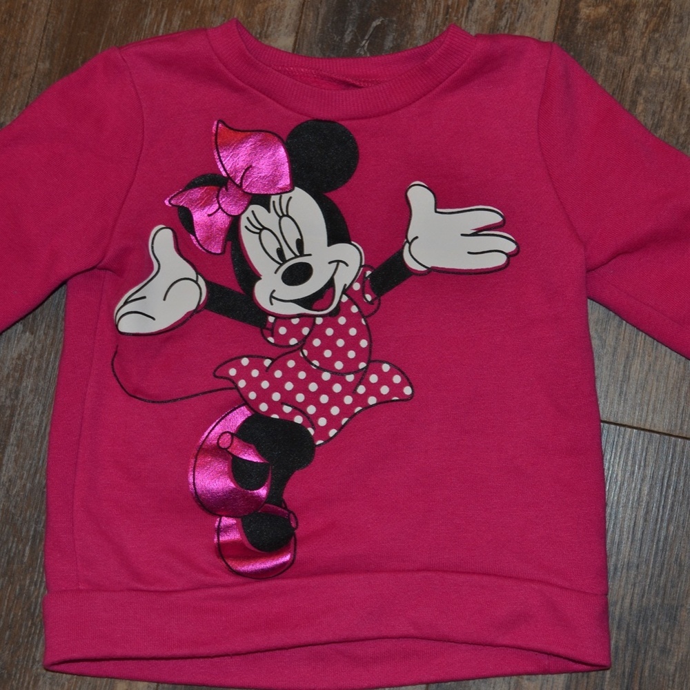 Disney Minnie Mouse Pink Sweatshirt - Picture 3 of 3